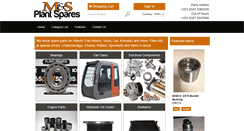 Desktop Screenshot of msplantspares.ie