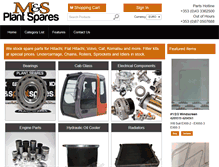 Tablet Screenshot of msplantspares.ie